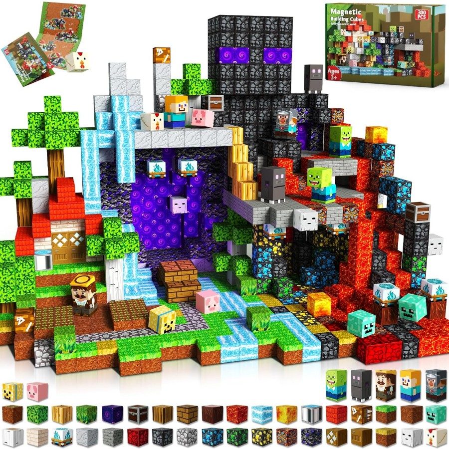300pc Magnetic Building Blocks